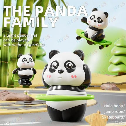 HYES Panda Wind Up Toys Sports Theme Panda Clockwork Toys Fun Educational Animals Clockwork Toys Great Gifts for Kids Boys Girls