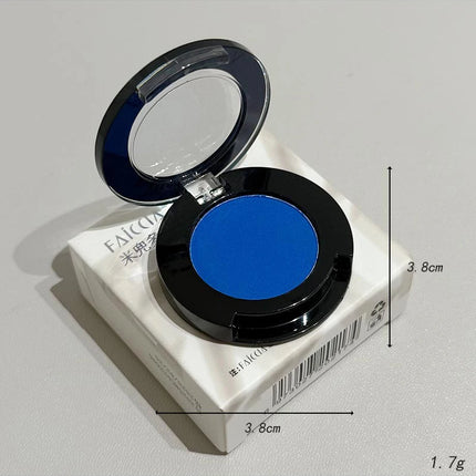1Pc Blue Black Red Eyeshadow Palette Halloween Makeup Girl Smoky Punk Eye Shadow Palette Matte White Lying Silkworm Eye Cosmetic