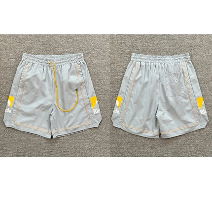 American Rhude Shorts Casual Loose Breathable Multi-color Trendy Mesh Beach Sports Shorts