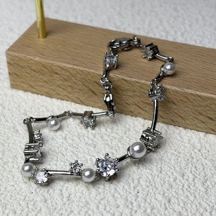 Original Heart Necklace 2025 Women's High Jewelry Set Luxury Pearl Necklace Earrings Ring Bracelet Suitable for Wedding Gifts