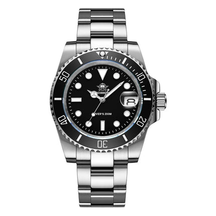 ADDIESDIVE Classic Men's Quartz Watch 20Bar Waterproof Super Luminous Diving Watches Stainless Steel Ceramic Bezel MY-H3-2 Watch