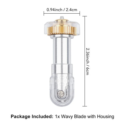 Engraving Tip Wavy Blade Basic Perforation Blade Fine Debossing Tip with Housing Compatibale with Maker/Maker 3/Maker 4 Machine