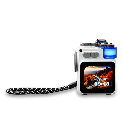 GAMINJA Wireless Bluetooth Metal Mechanical Speaker LED Display Screen With RGB Desktop Subwoofer Support Calendar Alarm Clock