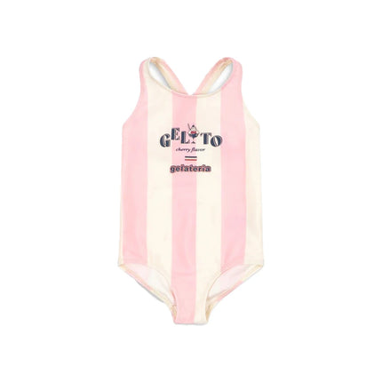 Children's Set 2026 New Spring Summer KS Girls' Split Swimsuit Baby Girl Printed Fashionable One-piece Swimsuit