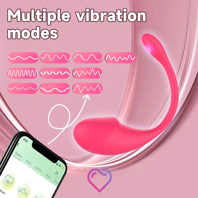 Female Wearable Dildo Vibrator APP Remote Control with 10 Vibration Modes G-spot Clitoral Anal Panty Vibrator Sex Toys for Women