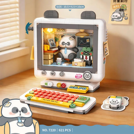 LOZ Building Blocks Toy Set, Retro Computer Toaster Model Assembly Toy, Creative Home Decor, Educational Toy, Kids Birthday Gift