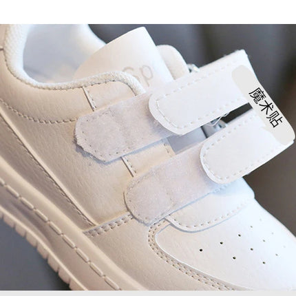 Autumn Kids White Sneakers Leisure Soft Bottom Fashion Boys Girls Sport Shoes All-match Children Trainers Non-slip Running Shoes