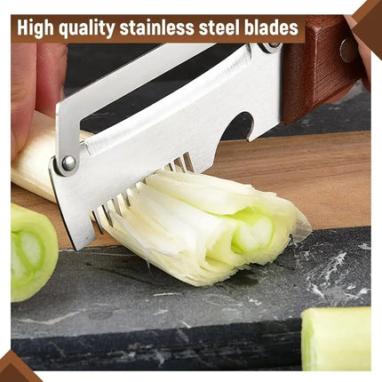 2 Packs Premium Vegetable Peeler with Wooden Handle, Multi-Functional Bottle Opener Kitchen Gadgets Tool for Fruit Pumpkin Potato Carrot Veggie