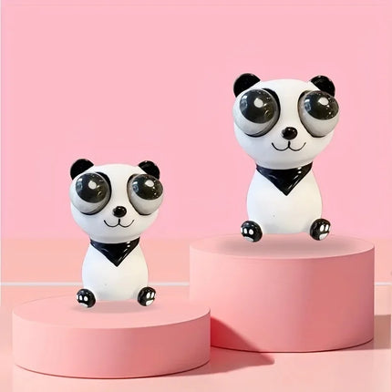 Panda Squeeze Toys Funny Stress Relief Squishy Toys with Pop Out Eyes Sensory Therapy Fidget Toys for Kids Adults with Autism