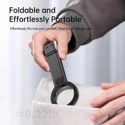 Foldable Portable Phone Holder Stand Magnetic Cell Phones Tripod Mount For Magsafe iPhone 16 15 14 13 12 Pro Max Samsung Xiaomi