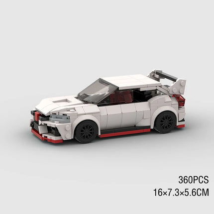 MOC Speed Sports Super Race Car Model Building Blocks DIY Bricks City Technical Rally Great Racing Vehicle Christmas Gift Toy
