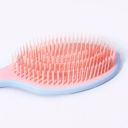 1pcs leaf shaped fine toothed comb hair brush, fluffy skull top non knotted air cushion comb,Special for real hair wigs