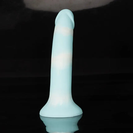 Little Thin Dick Realistic Dildo Anal for The Beginner Soft Silicone Penis with Lovely Heart Shaped Suction Cup Anal Sex Toys