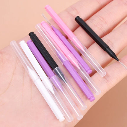 10-100Pcs Mini Eyebrow Brush Brow Lifting Brush Disposable Brow Lifting Brush Micro Bendable Eyelash Brow Applicator Makeup Tool