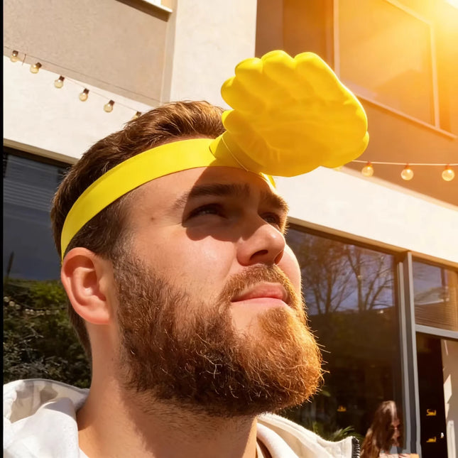 Novelty 3D Palm Sun Hat Funny Hand Shape Sun Visor Hilarious Party Costume Accessory for Beach Concert Stadium Travel Outdoor