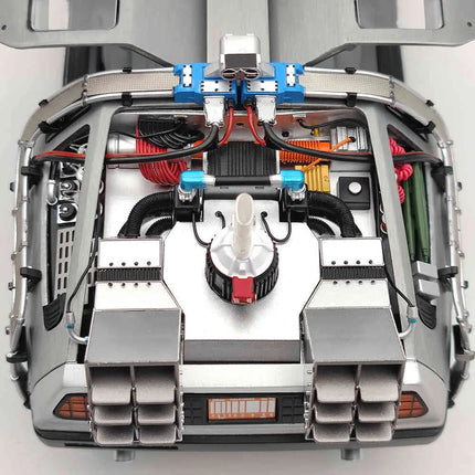 HW 1:18 for Elite Back To The Future Time Machine Ultimate Edition BCJ97 Diecast Models Car Toys Collection Auto Gift