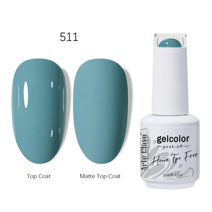 Arte Clavo HEMA TPO FREE Gel Nail Polish 15ML Long Lasting For Manicure Semi Permanent Nail Art UV LED Gel Varnish Nail Supplies