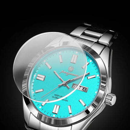 PAAZOMU Top Luxury Man Watch Waterproof Stainless Steel Men Wristwatch Luminous Date Week Fashion Business Quartz Men's Watches