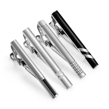 Minimalist Tie Clip For Men Tie Clip To Man Shirt Business Party Gift Box Jewelry Men's Cuff Luxury Man Fashion Cufflinks Lawyer
