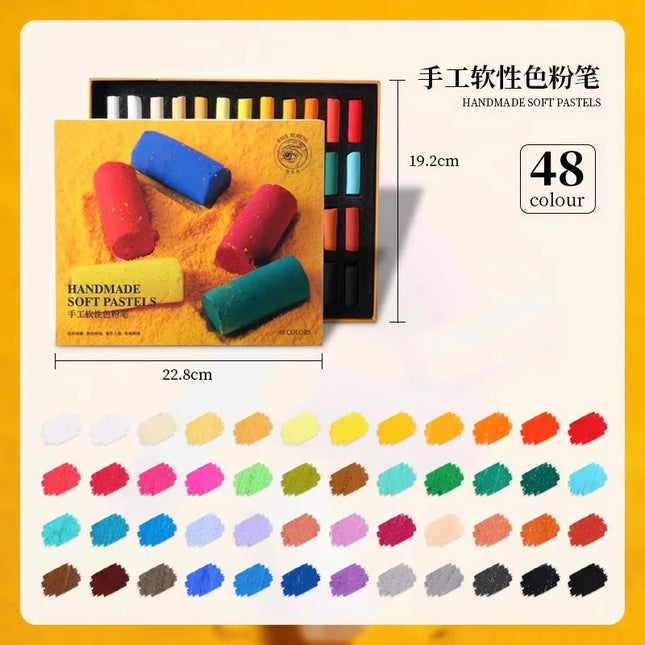 24/36/48 Colors Soft Pastel Stick Colored Crayon Chalk Set for Art Painting Drawing Blending Oil Crayons Pastels Art Supplies