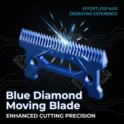 ROSYOUS Replacement Moving Blade Zircon Long Teeth Clipper Accessories forX01 JC06 8148 V003 R66 M10 Madeshow Wmark Kulilang VGR