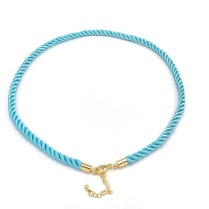 20Pcs Exaggerated Boho Metal Necklace Women Handmade Vintage Rope Nylon DIY Jewelry Making Accessories Wholesale