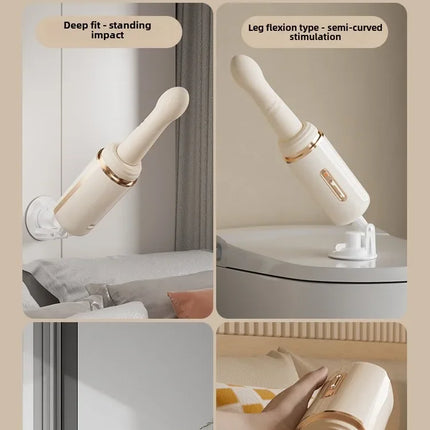 Automatic retractable vibrator love egg pumping gun machine multifunctional vibration stick av stick female erotic masturbation