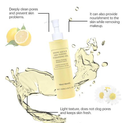 Facial Cleansing Oil Deeply Clean Pores Moisturizing Refresh Nourishing Gentle Toning Makeup Remover Liquid Sensitive Skin Care