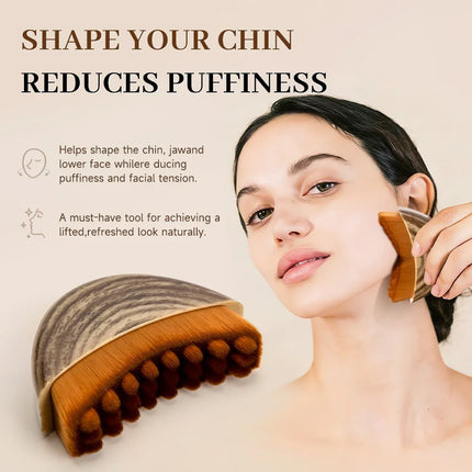 1/2 Pcs Lymphatic Contour Face Brush for Sculpting Anti-Puffiness, Detox & Lift, Improves Skin Glow Absorption