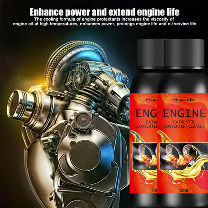 Nano Red Smoke Engine Anti-Wear Protector & Noise/Vibration Reducer - Heavy-Duty Cylinder Repair Oil Additive