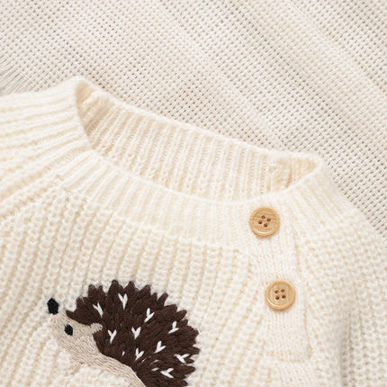 Newborn Baby Sweater Knitted Winter Crew Neck Long Sleeve Infant Boys Girls Pullovers Casual Outwear Jumper for Toddler Knitwear