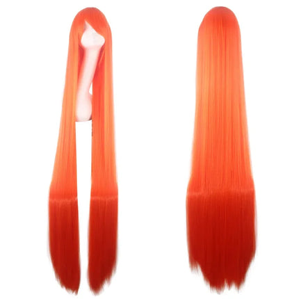 100cm Colourful Wig Long Staight Cosplay Anime Costume Party Wigs Synthetic Heat Resistant Wig
