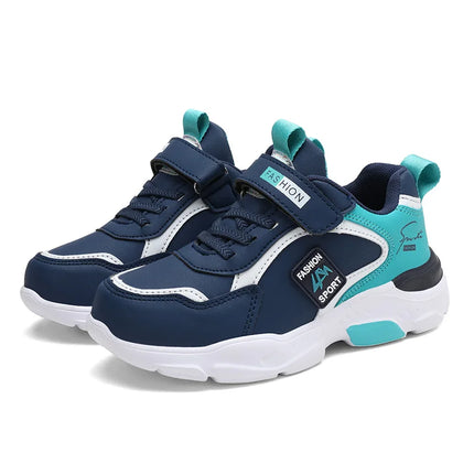 New Children's Leather Casual Shoes For Boy Girls Sneakers Breathable Kids School Walking Non-slip Sport Running Shoes Outdoor