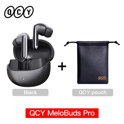 QCY MeloBuds Pro ANC Bluetooth 5.3 Earphones Wireless 46dB Hybrid ANC Hi-Res LDAC Earbuds 6 Mic Headphones 34H In-Ear Detection