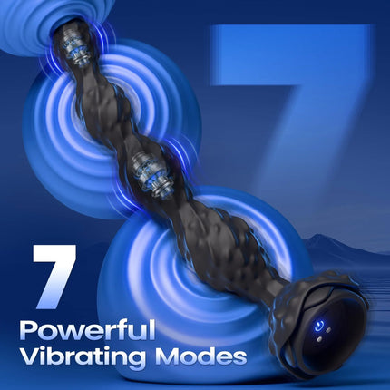 2026 New Anal Bead Vibrator Prostate Massager Remote Control Vibrating Butt Plug 7 Vibrating Modes Adults Sex Toys for Men Women
