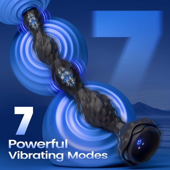 2026 New Anal Bead Vibrator Prostate Massager Remote Control Vibrating Butt Plug 7 Vibrating Modes Adults Sex Toys for Men Women