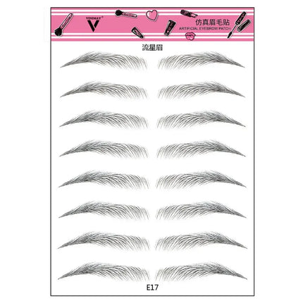 Brow stickers Water-based Lasting 4D Hair-like Eyebrow Authentic Eyebrow Tattoo Sticker False Eyebrows