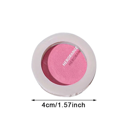 HERORANGE Monochrome Peach Face Blush Palette Mineral Pigment Cheek Blusher Powder Makeup Professional Contour Shadow Blusher