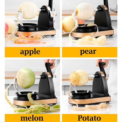Hand-cranked Apple Pear Peeler Manual Melon Fruit Peeler Potato Automatic Kitchen Multifunctional Cutter Tool With Fruit Divider