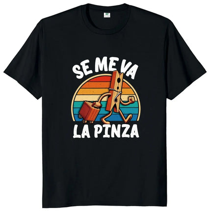 Se Me Va La Pinza T Shirt Funny Spanish Jokes Y2k Vintage T-shirt for Men Women  Soft Unisex Casual Tops