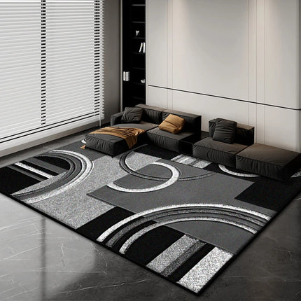 Nordic Abstract Luxury Carpet Home Decoration Living Room Fluffy Plush Rugs 200x300cm Bedroom Office Area Anti-Skid Floor Mats