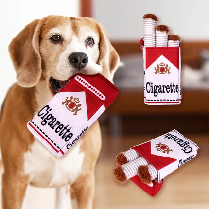 Funny Interactive Plush Dog Toys Creatives Cigarette Design Giggling Chewing Toy for Dog The Perfect Pet Gift for Plays Dogs Toy