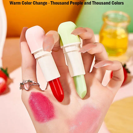 3pcs/Set Fruits Lip Balm Sets Temperature Color Change Moisturizing Nourishing Hydrating Lipstick Kits Lips Skin Care Products