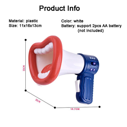 Kids Voice Changer Toy Fun Handheld Speaker Vocal Toys New Big Mouth Funny Megaphone Recording Toy Children Voice Changer Toy