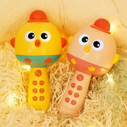 Cute Children Wireless Microphone Music Handheld Kids Microphone with Speaker Educational Toys Rechargeable