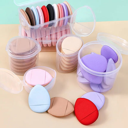 Mini Thumb Tip Foundation Puff Dry Wet Use Concealer Makeup Sponge Setting Powder Portable Cosmetic Puff for Facial Care