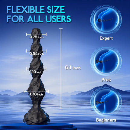 Remote Control Anal Bead Vibrator 7 Vibration Modes Prostate Massager Vibrating Butt Plug Adult Sex Toys for Men Women