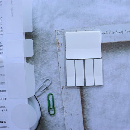 Transparent Sticky Notes Self -Adhesive Book Marker Stickers Annotation Tabs Paper Stationery School Office Supplies