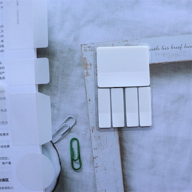 Transparent Sticky Notes Self -Adhesive Book Marker Stickers Annotation Tabs Paper Stationery School Office Supplies