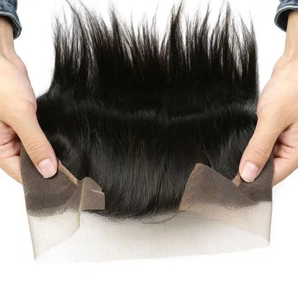 13x4 Lace Frontal Only Human Hair Straight 13x4 Transparent Lace Frontal Closure Ear To Ear Pre Plucked Brazilian Virgin Hair